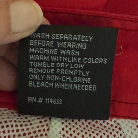 H-25 Men’s RS Surf Red Gray & White Floral Side Seam Summer Swim Board Shorts - Picture 9 of 10